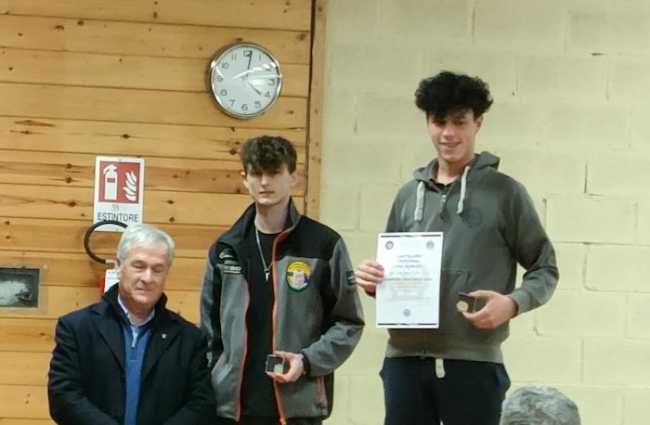 Campionato Regionale 2022 Juniores Uomini C10 Simone Grossetti al momento della Premiazione