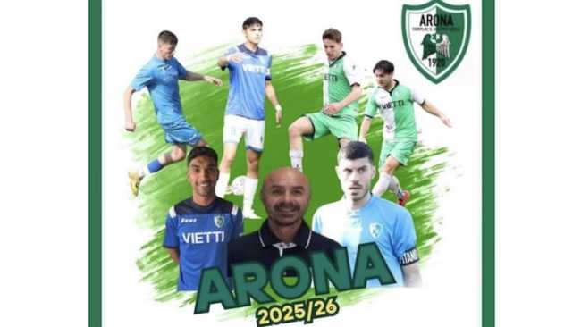 arona calcio stag 25 26 novita