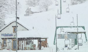partenza seggiovia lusentino domobianca neve