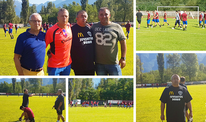 Juve Domo, primo allenamento. Sabato sera debutto al Trofeo Gori. Video e foto