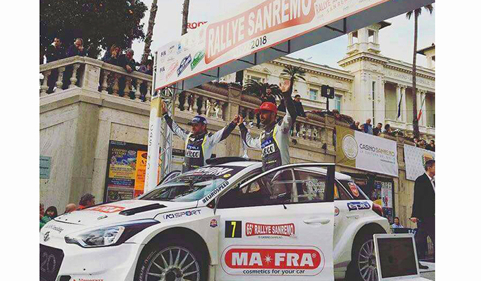 Rally di Sanremo, Nucita e Vozzo sfiorano il podio. Alla fine sono quarti assoluti