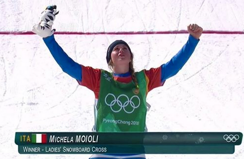 michela moioli olimpiade oro snowboard