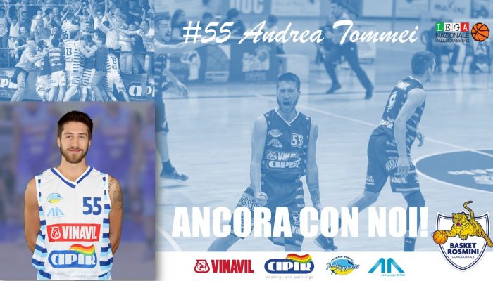 Rosmini basket: confermato Andrea Tommei per la nuova stagione