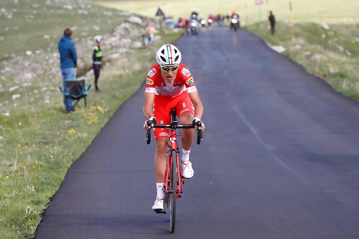 Masnada vicino all'impresa nell'ottava tappa del Giro con 222km di fuga