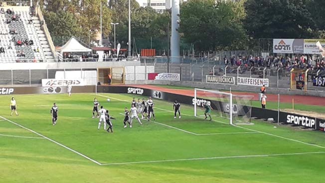 Calcio svizzero: sconfitta per il Lugano, pareggio per il Chiasso