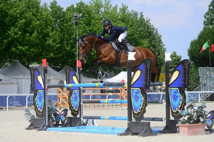 Edoardo Piovani e la sua cavalla Ausgestellt AS sesti ai Campionati Regionali